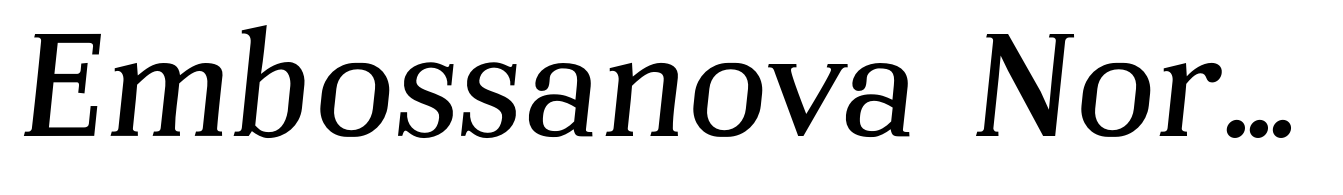 Embossanova Normal Italic